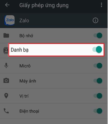Cách tự động cập nhật danh bạ Zalo trên điện thoại nhanh chóng 9