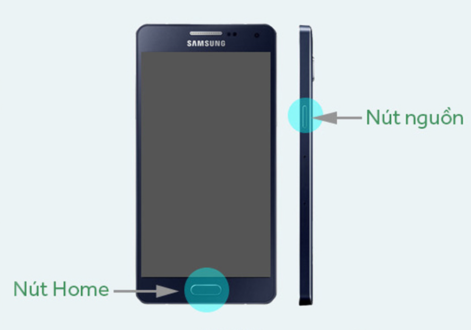 Chụp màn hình điện thoại Android với các phím vật lý