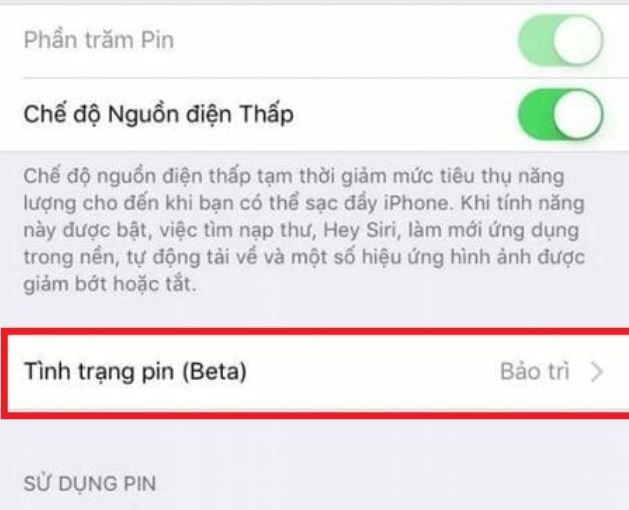 Cách khắc phục lỗi pin bảo trì trên iPhone nhanh chóng