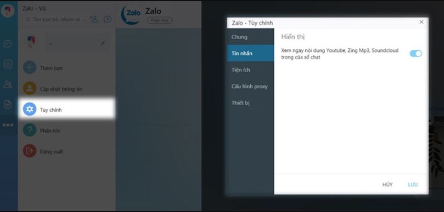 Hướng dẫn cách phóng to/thu nhỏ giao diện Zalo trên máy tính