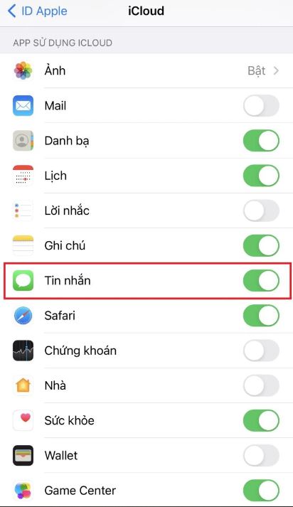 Hướng dẫn cách đồng bộ tin nhắn lên iCloud trên iPhone